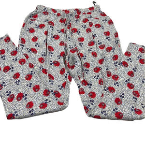 NWT See You Soon White Floral Lightweight Pants